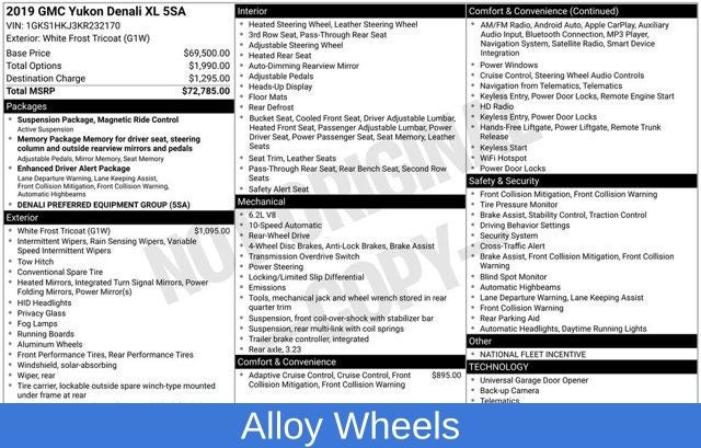 2019 GMC Yukon XL Denali