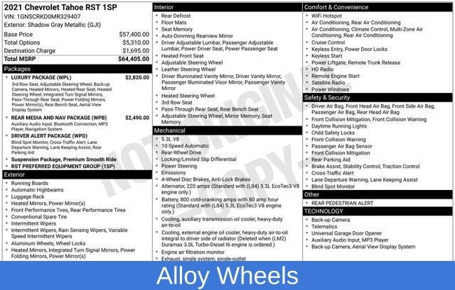 2021 Chevrolet Tahoe RST