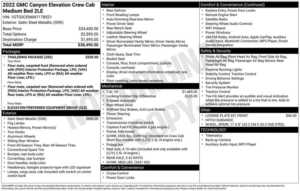 2022 GMC Canyon Elevation
