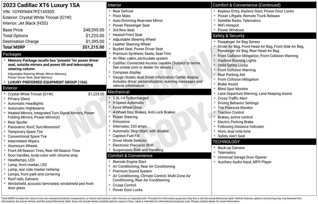 2023 Cadillac XT6 Luxury