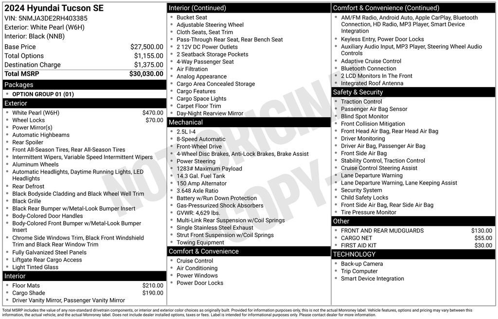 2024 Hyundai Tucson SE