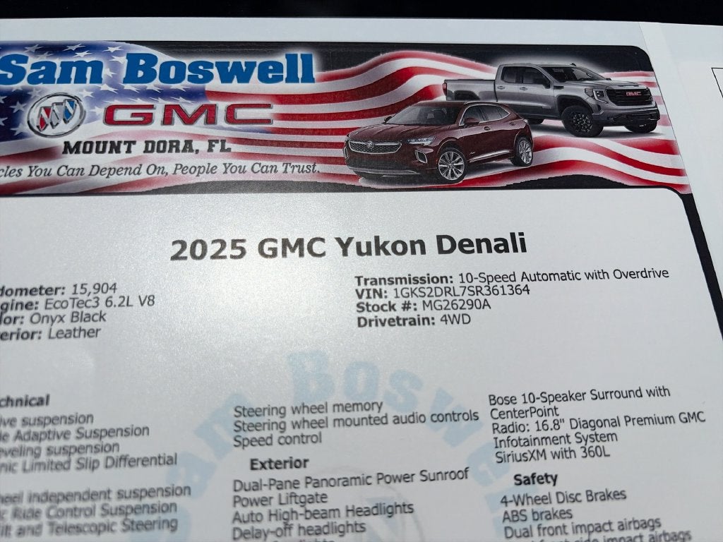 2025 GMC Yukon Denali