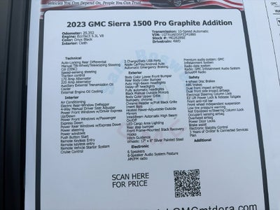 2023 GMC Sierra 1500 Pro Graphite Addition