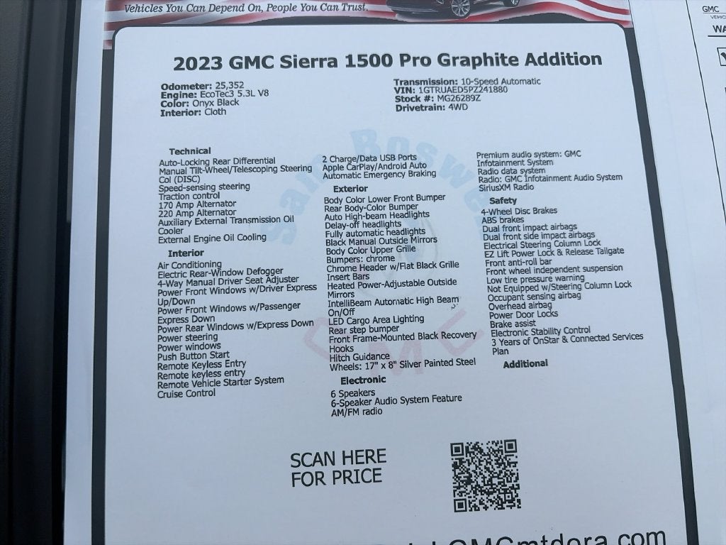 2023 GMC Sierra 1500 Pro Graphite Addition
