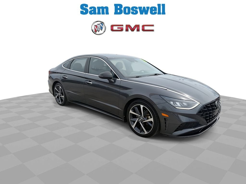 Used 2021 Hyundai Sonata SEL Plus with VIN 5NPEJ4J22MH066763 for sale in Enterprise, AL