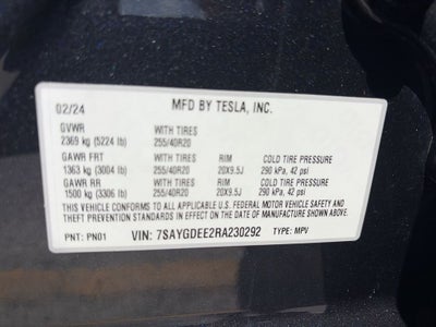 2024 Tesla Model Y Long Range