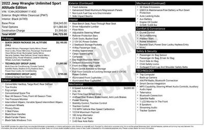 2022 Jeep Wrangler Unlimited Sport Altitude