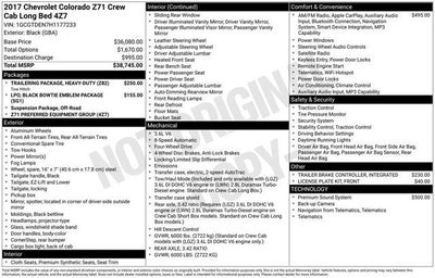2017 Chevrolet Colorado Z71