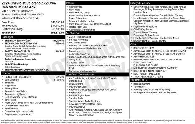 2024 Chevrolet Colorado ZR2 BISON