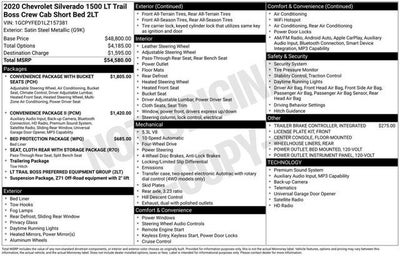 2020 Chevrolet Silverado 1500 LT Trail Boss