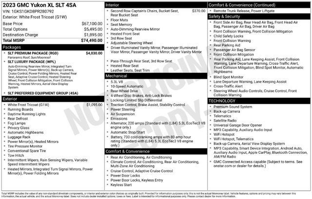 2023 GMC Yukon XL SLT