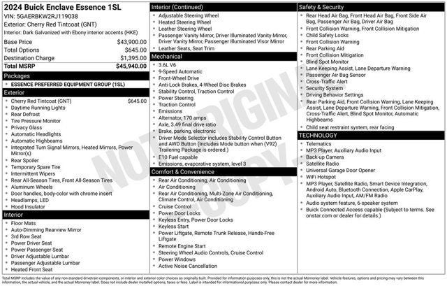 2024 Buick Enclave Essence