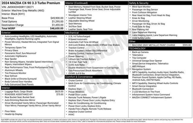 2024 Mazda Mazda CX-90 3.3 Turbo Premium