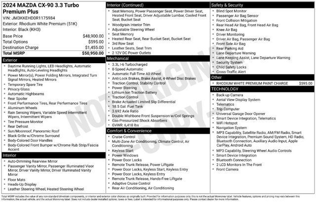 2024 Mazda Mazda CX-90 3.3 Turbo Premium Plus