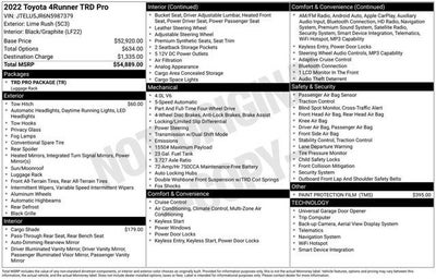 2022 Toyota 4Runner TRD Pro