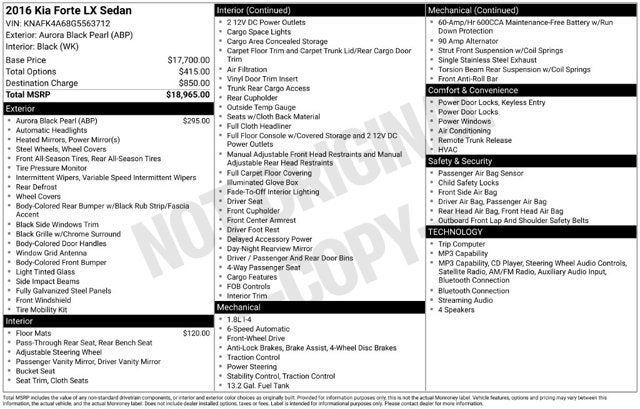2016 Kia Forte LX